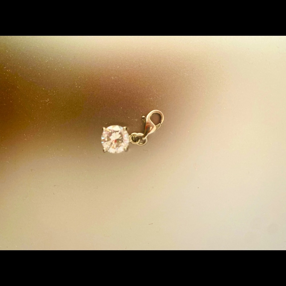 925 Silver Diamond Charm